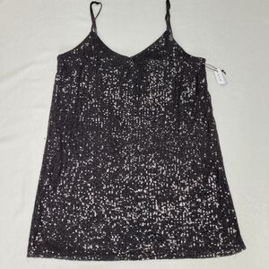 Sequin Black Mini Dress